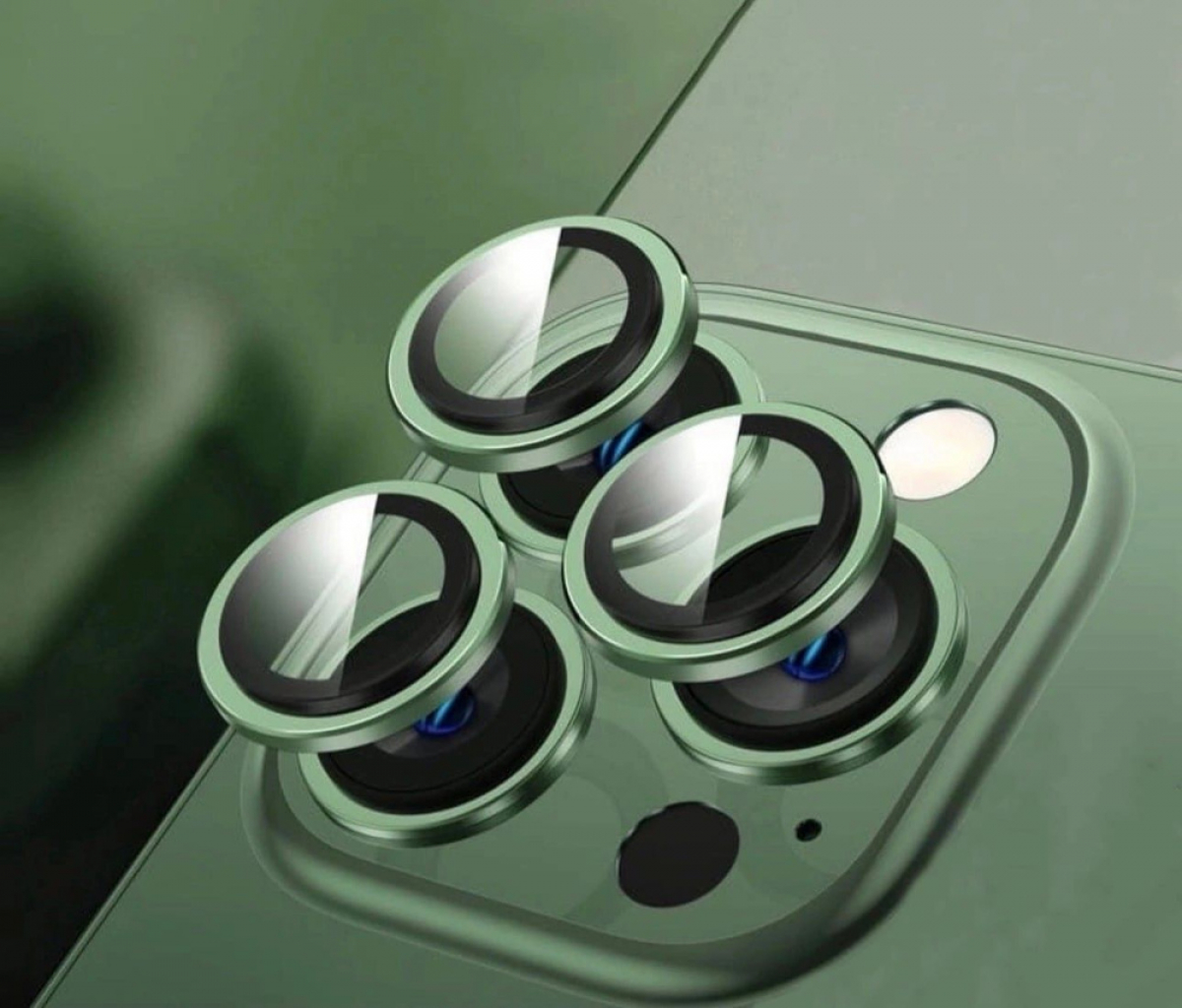 Защитное стекло камеры iPhone 13 Pro/13 ProMax Green, картинка 1