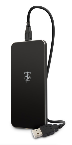 Беспроводная зарядка Ferrari Wireless Glossy Black, картинка 2
