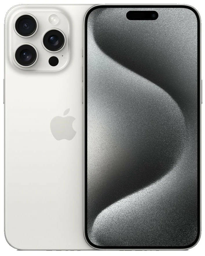 Смартфон Apple iPhone 15 Pro Max 512Gb White Titanium (1 sim + eSIM), картинка 1