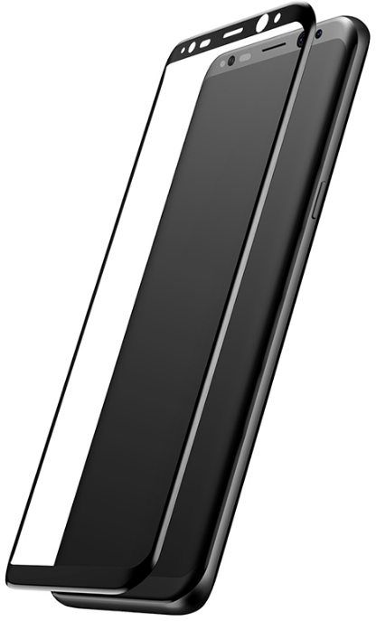 Защитное стекло MAHAZA 3D Tempered Glass Galaxy S8+ - Black, картинка 1