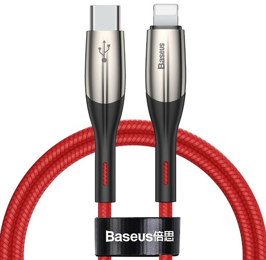 Кабель BASEUS Horizontal Type-C to Lightning Cable 18W 1.0m - Red