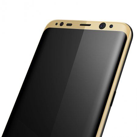 Защитное стекло MAHAZA 3D Tempered Glass Galaxy S8+ - Gold, картинка 3