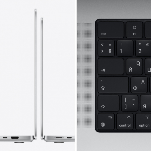 Ноутбук Apple MacBook Pro 16" (Late 2021) MK1F3 Silver (M1 Pro 10C CPU, 16C GPU/16Gb/1Tb SSD), картинка 3