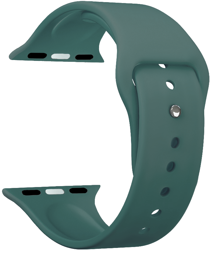 Ремешок силиконовый Deppa для Apple Watch 42/44mm Зеленый, картинка 1