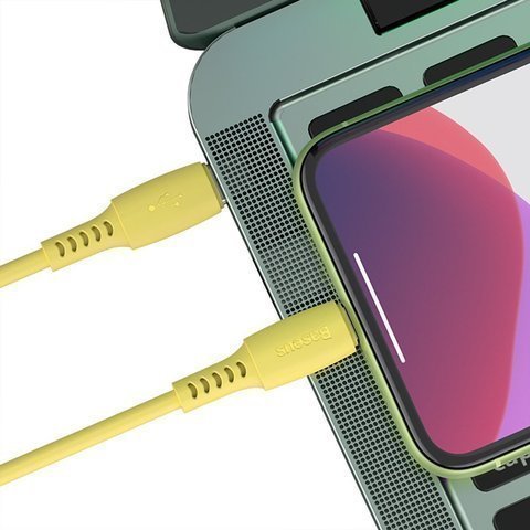Кабель BASEUS Colorful Cable Type-C to Lightning 18W 1.2m - Yellow, картинка 4