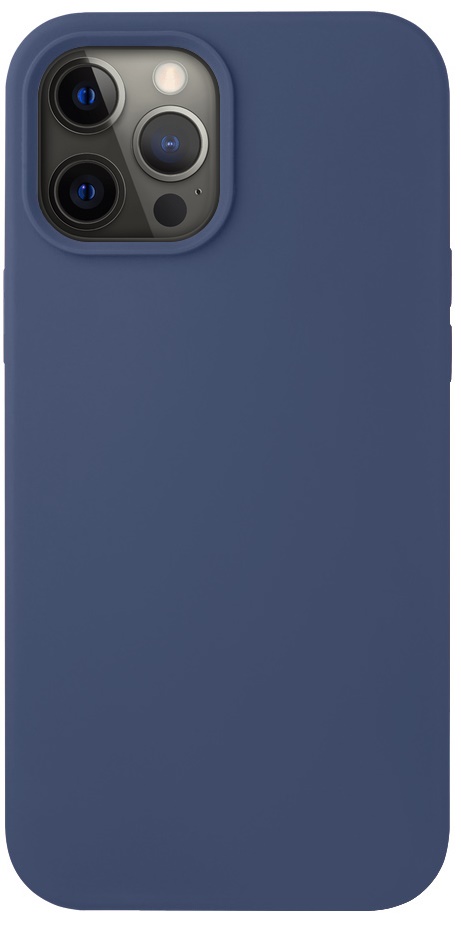 Чехол Deppa Liquid Silicone для iPhone 12 Pro Max Синий, картинка 2