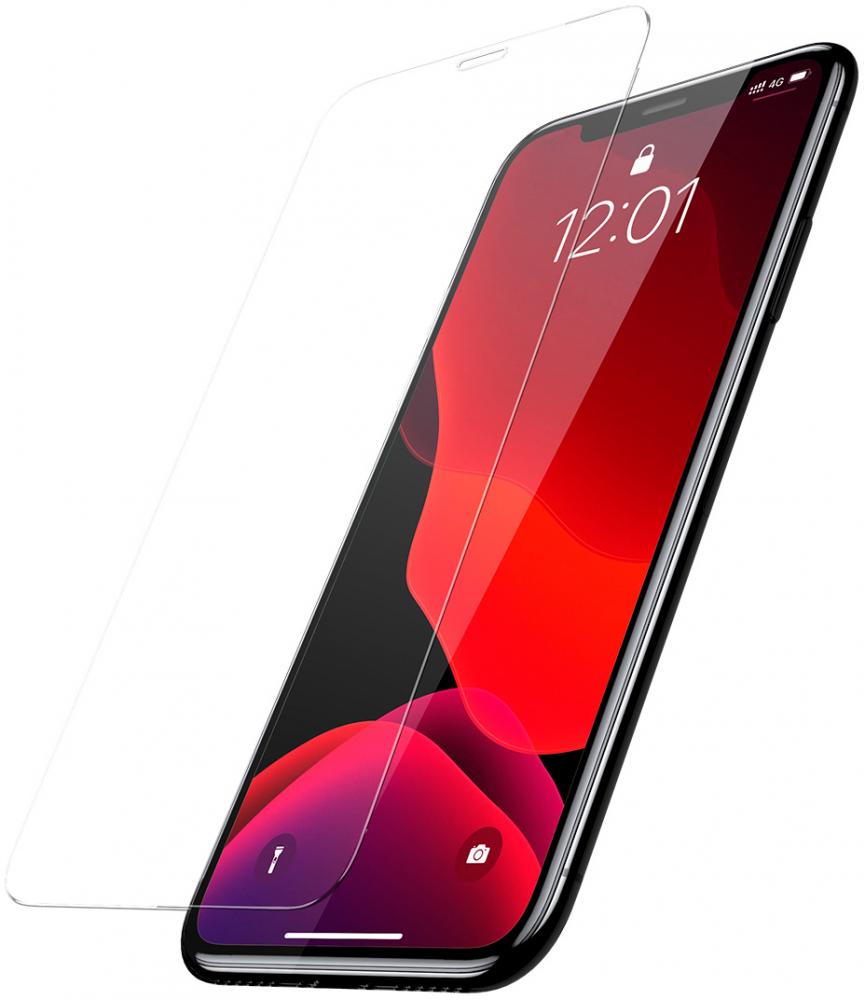 Защитное стекло iPhone 11 / XR 10D прозрачное полноразмерное, картинка 1