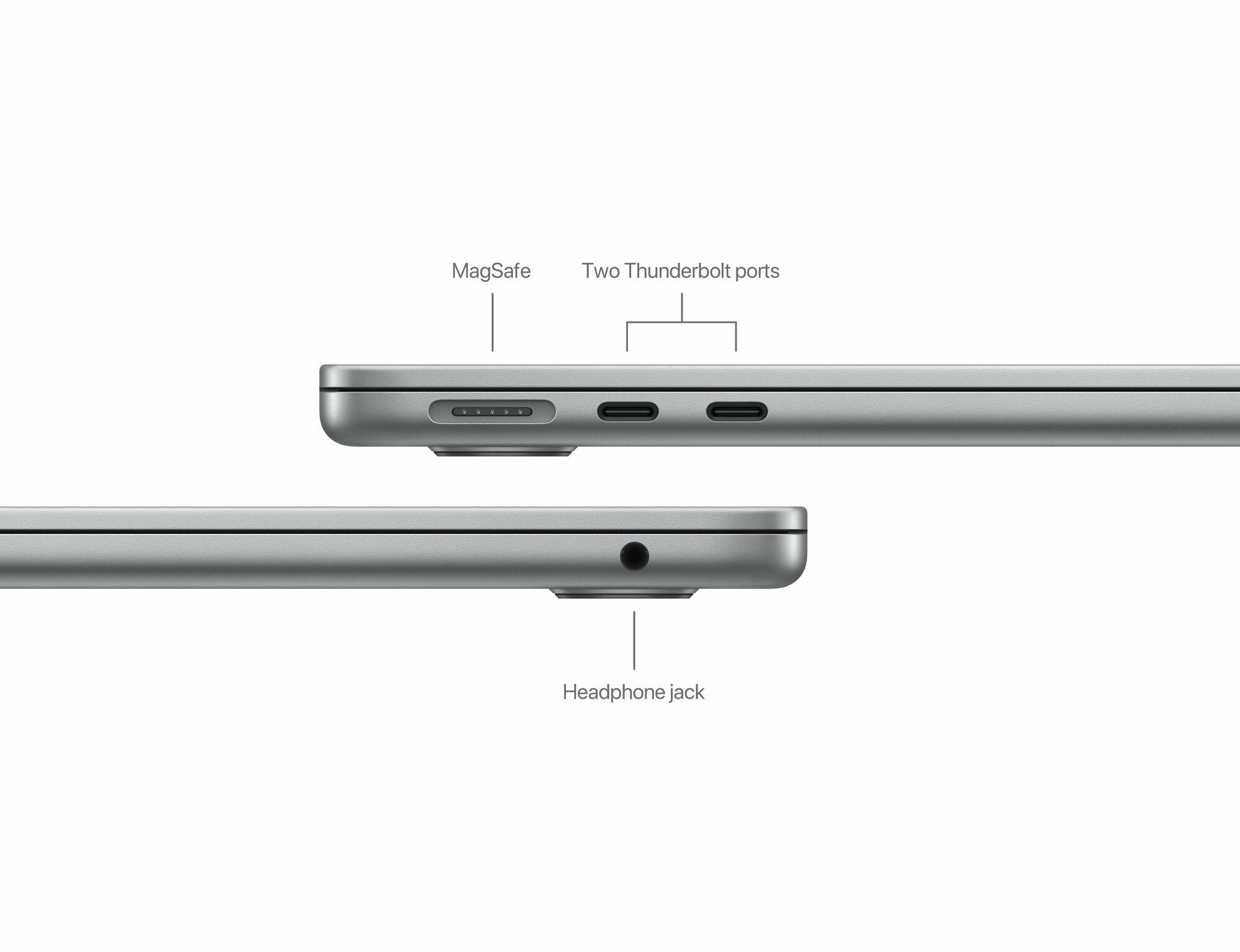 Ноутбук Apple MacBook Air 13" Space Gray (Early 2024) MRXN3 (8C CPU/8C GPU/M3/8Гб/256Гб SSD), картинка 5