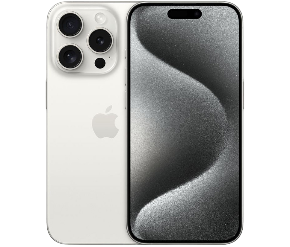 Смартфон Apple iPhone 15 Pro 256Gb White Titanium (1 sim + eSIM), картинка 1