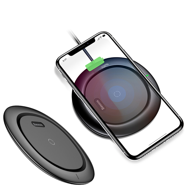 Беспроводное ЗУ BASEUS UFO Desktop Wireless Charger Black, картинка 2