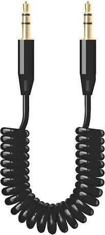 Аудиокабель Deppa AUX Audio cable 1.2m - Black, картинка 1