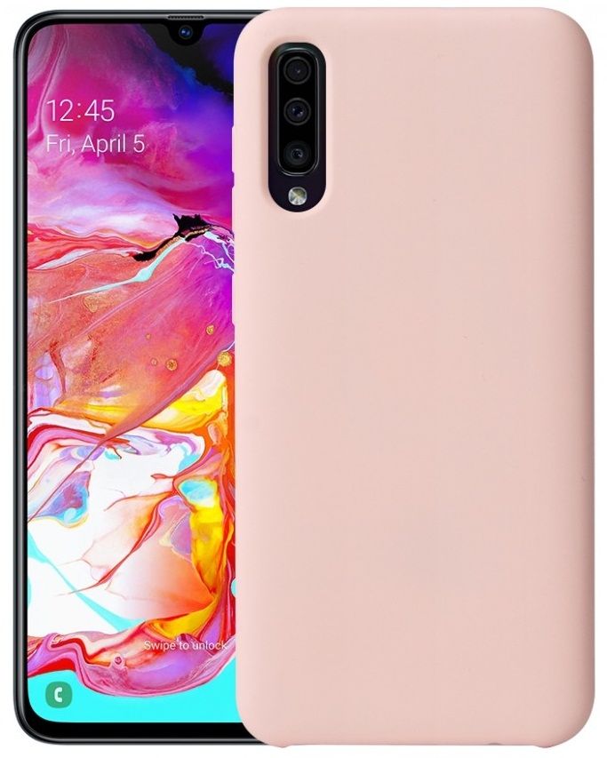 Чехол Samsung Silicone Cover для Samsung Galaxy A50 Pink, картинка 1