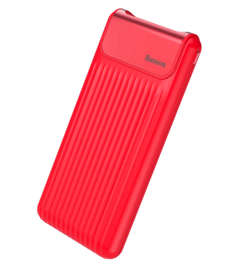Внешний аккумулятор BASEUS Thin Digital Power Bank 10000 mAh Red, картинка 2