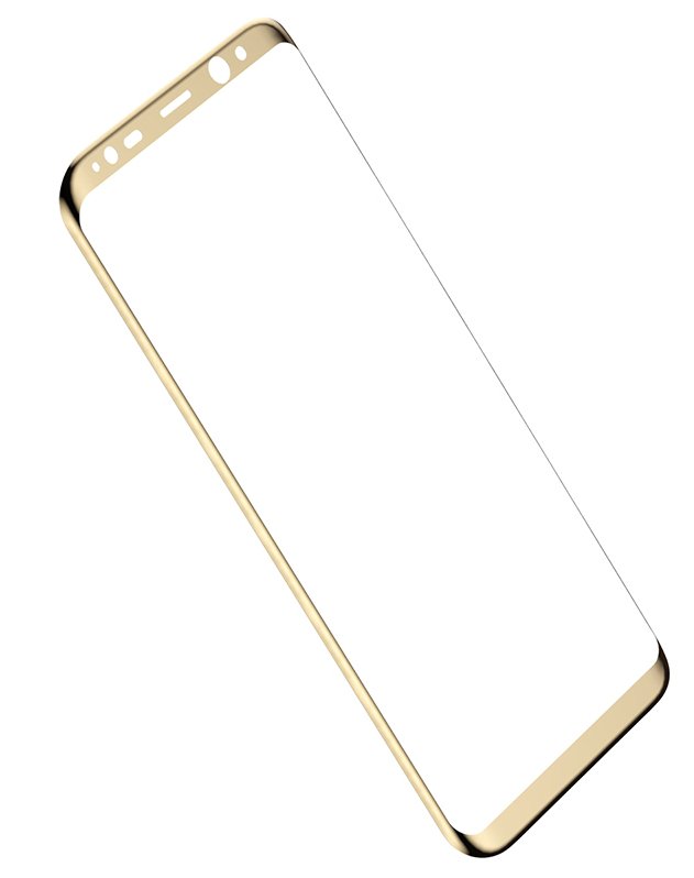 Защитное стекло MAHAZA 3D Tempered Glass Galaxy S8+ - Gold, картинка 4