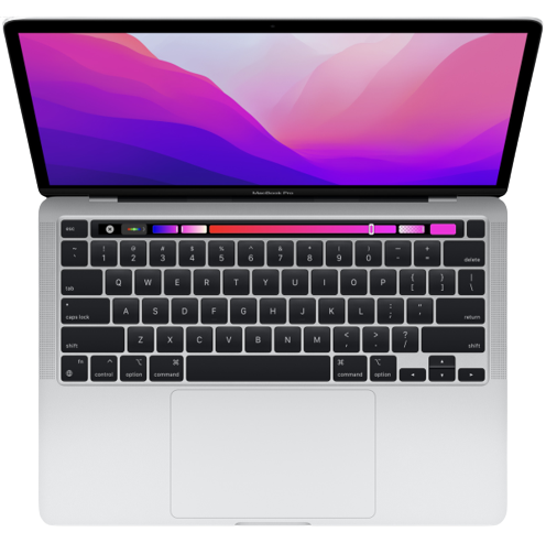 Ноутбук Apple MacBook Pro 13" Touch Bar and Touch ID (Mid 2022) MNEP3 Silver (M2/8Gb/512Gb SSD), картинка 2