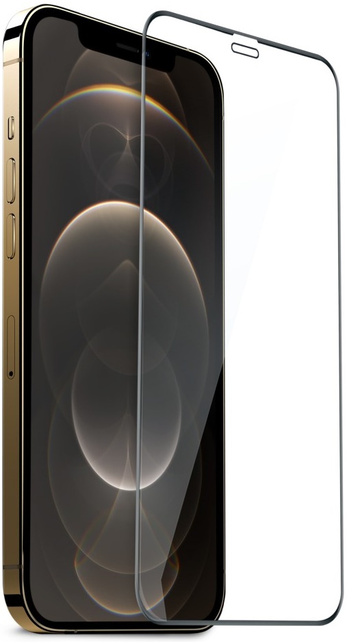 Защитное стекло MOCOLL для iPhone 12 Pro Max 2.5D прозрачное полноразмерное, картинка 1