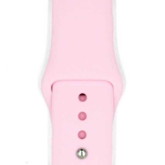 Ремешок силиконовый для Apple Watch 38mm Baby Pink, картинка 1