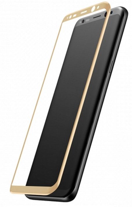 Защитное стекло MAHAZA 3D Tempered Glass Galaxy S8+ - Gold, картинка 1