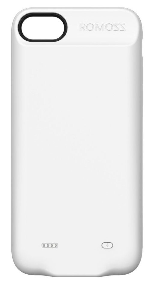 Внешний аккумулятор ROMOZZ  iPhone 7 Battery Case 2800mA - White, картинка 2