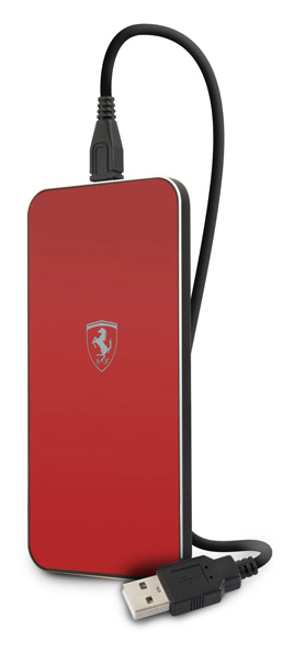 Беспроводная зарядка Ferrari Wireless Glossy Red, картинка 2