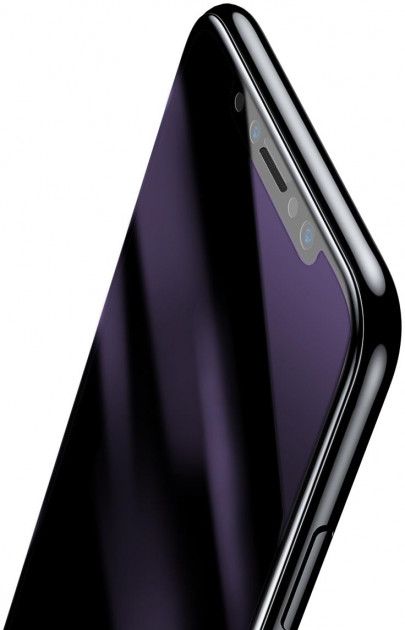 Защитное стекло Защитное стекло DEVIA Tempered Glass iPhone X Anti-Glare Black, картинка 3