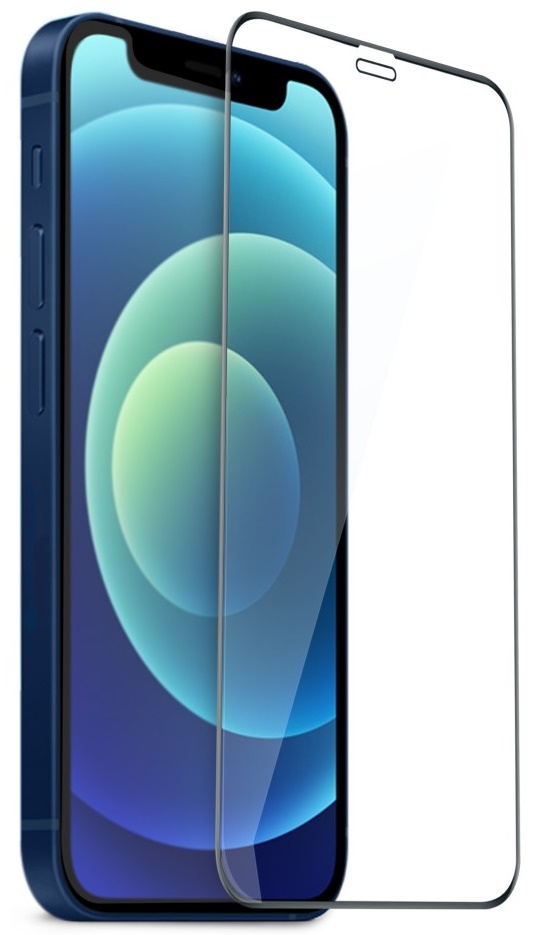 Защитное стекло MOCOLL для iPhone 12 | 12 Pro 2.5D прозрачное полноразмерное, картинка 1
