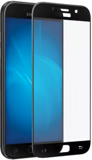 Защитное стекло BoraSCO Full 2.5D Samsung A3 - Black, картинка 1