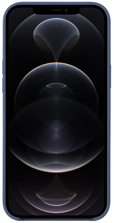 Чехол Deppa Liquid Silicone для iPhone 12 Pro Max Синий, картинка 3