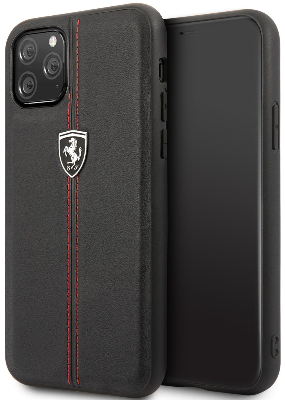 Чехол Ferrari для iPhone 11 Pro Heritage W Hard Leather Black, картинка 1