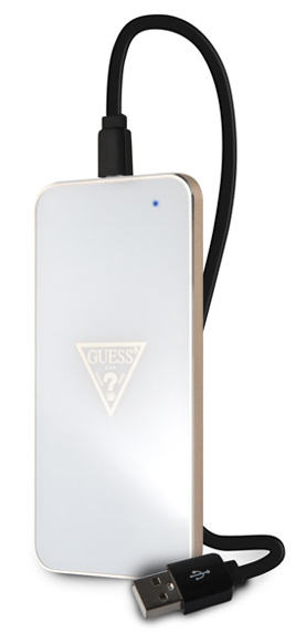 Беспроводная зарядка GUESS Wireless Glossy White, картинка 2