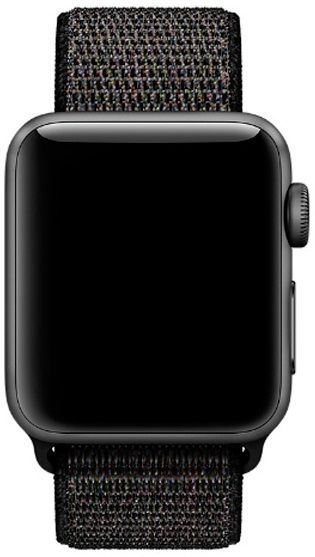 Ремешок нейлоновый для Apple Watch 42/44mm чёрный, картинка 2