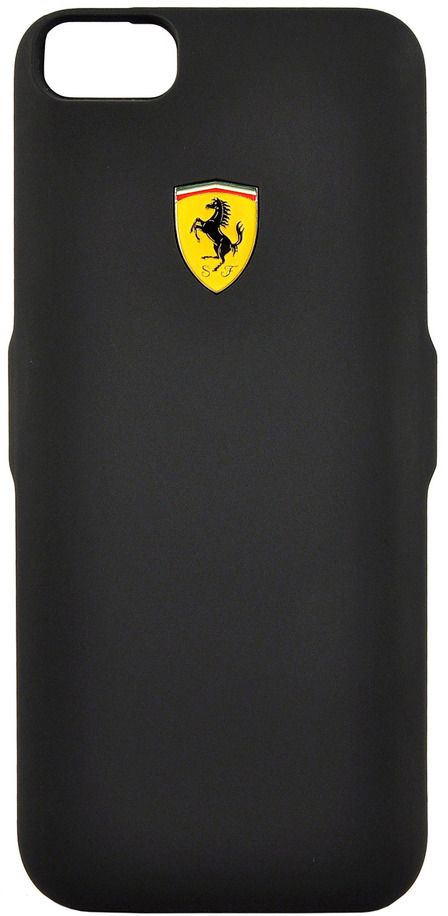 Чехол Ferrari iPhone 7 Plus Powercase 4000 mAh - Black, картинка 1