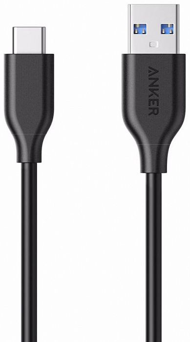 Кабель ANKER PowerLine USB-C to USB 3.0 0.9m - Черный, картинка 1