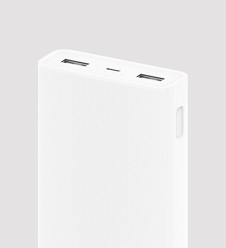 Внешний аккумулятор XiaoMi Power Bank 2 20000mAh - White, картинка 3