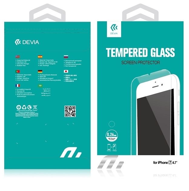 Защитное стекло Защитное стекло DEVIA 3D Tempered Glass iPhone 7/8 - Black, картинка 3