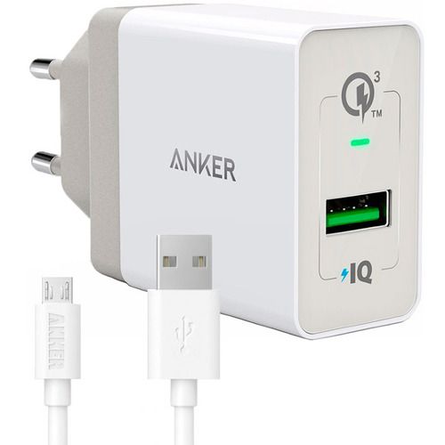 Кабель ANKER PowerPort+ 1 Micro USB Cable White, картинка 1