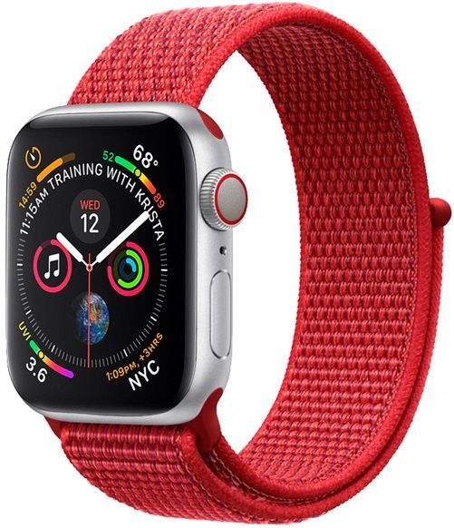 Ремешок нейлоновый для Apple Watch 38/40mm красный, картинка 1