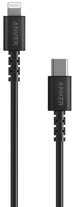 Кабель ANKER PowerLine Select USB-C to Lightning Cable 0.9m - Black, картинка 1