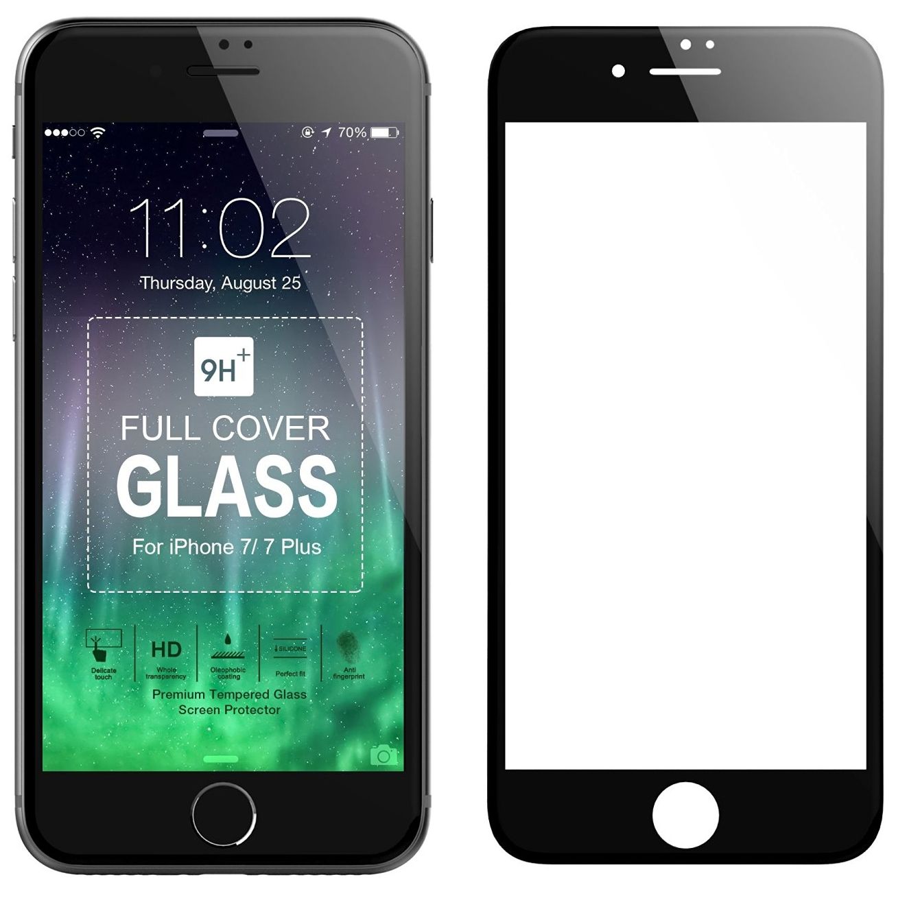 Защитное стекло Защитное стекло DEVIA 3D Tempered Glass iPhone 7/8 - Black, картинка 2