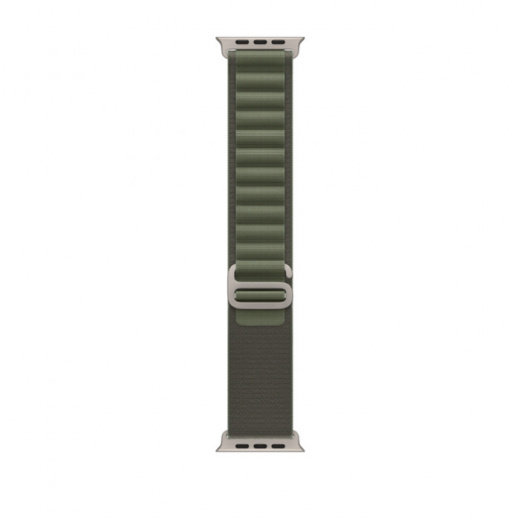 Apple Watch Ultra GPS + Cellular, 49 мм, Titanium, ремешок Alpine зеленого цвета, картинка 3