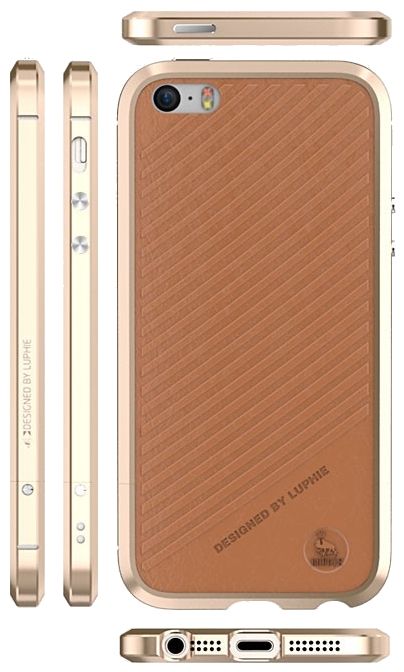 Чехол Luphie iPhone 5S/SE Bumper - Gold, картинка 2