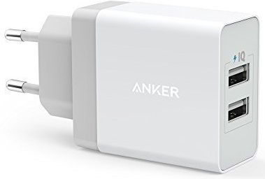 СЗУ Anker  PowerPort+ 24W USBx2 Wall Charger with Micro-USB кабель White, картинка 1