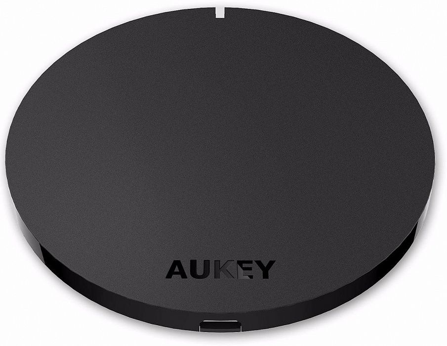 Беспроводная зарядка AUKEY Qi Wireless Charging Pad - Black, картинка 1