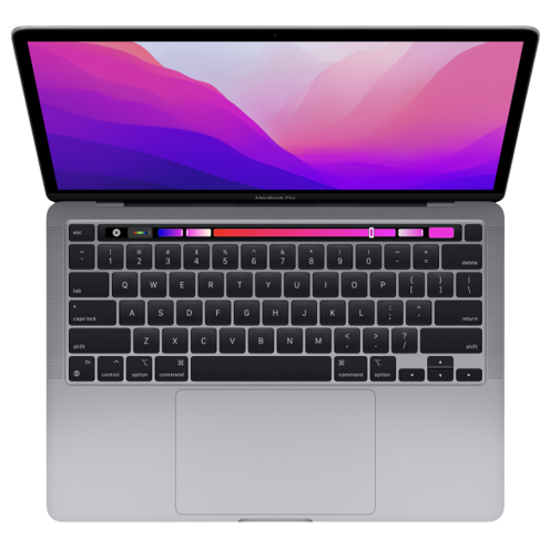 Ноутбук Apple MacBook Pro 13" Touch Bar and Touch ID (Mid 2022) MNEJ3 Space Gray (M2/8Gb/512Gb SSD), картинка 2