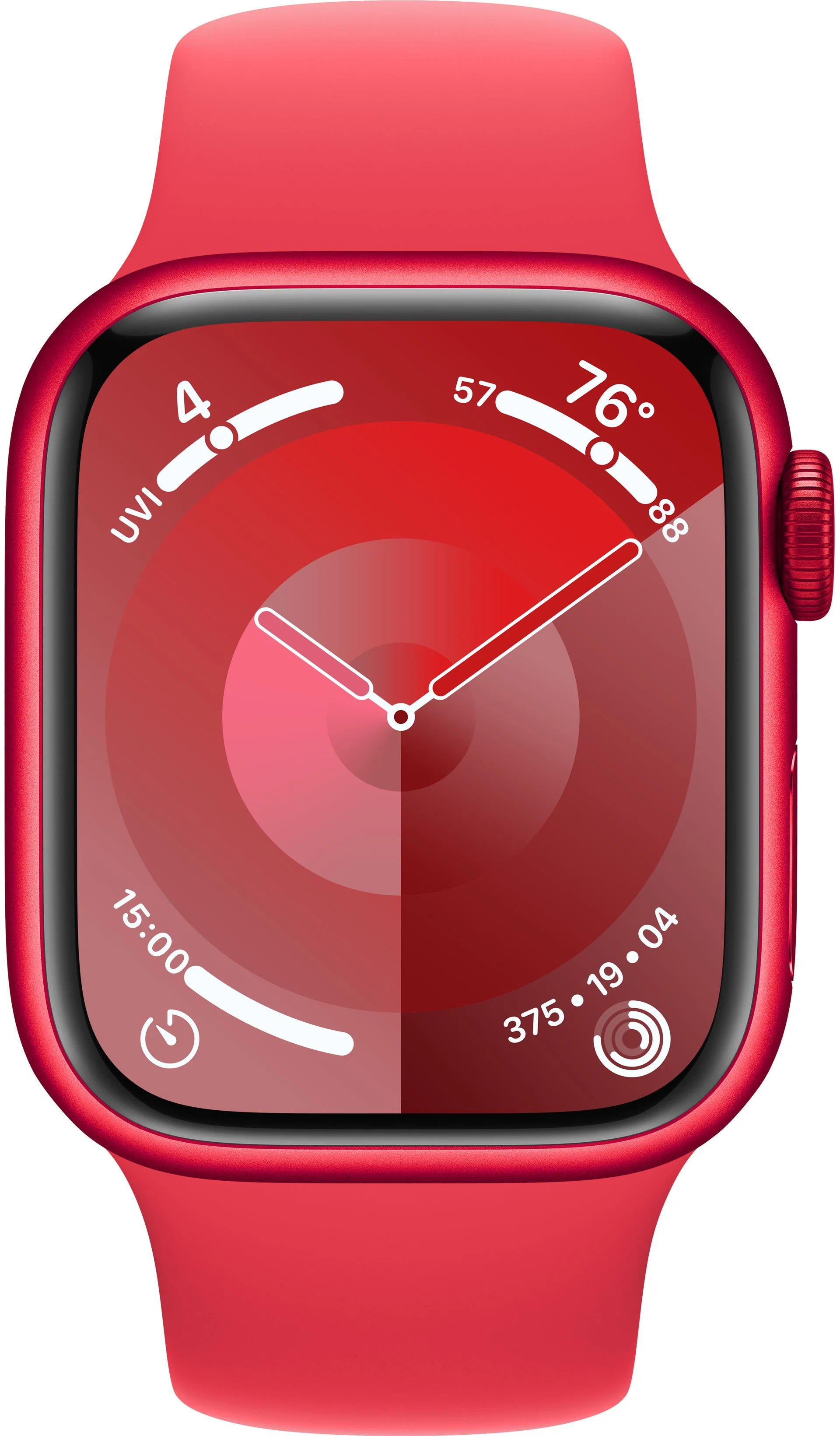 Apple Watch Series 9, 45 мм,алюминий цвета «Red», ремешок цвета «Red», картинка 2