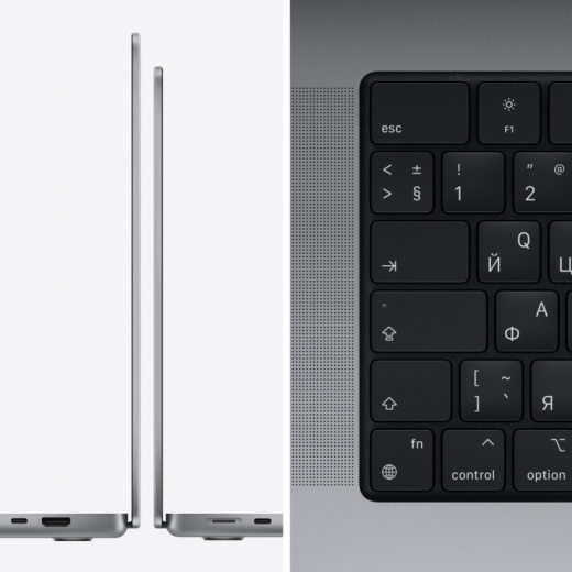 Ноутбук Apple MacBook Pro 14" (Late 2021) MKGP3 Space Gray (M1 Pro 8C CPU, 14C GPU/16Gb/512Gb SSD), картинка 3