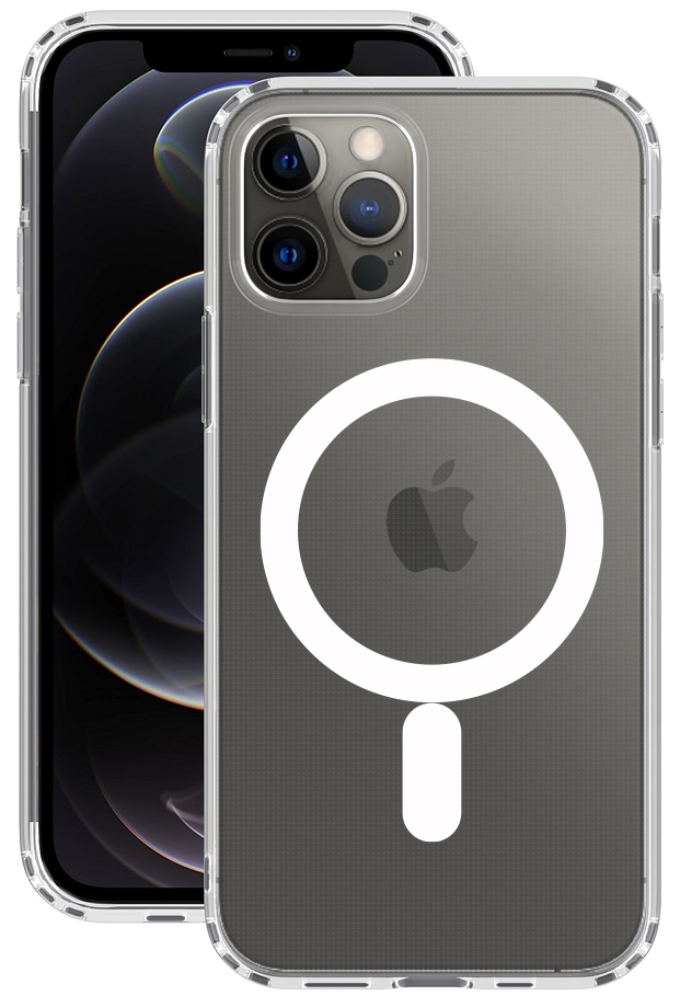 Чехол Deppa Gel Pro MagSafe для iPhone 12/12 Pro Прозрачный, картинка 1