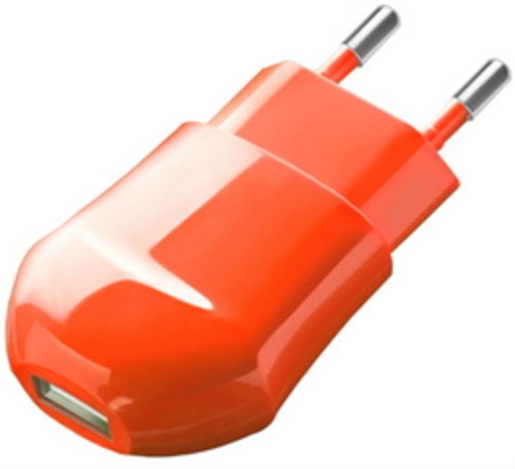 СЗУ Deppa Classic USB Wall Charger 1.0A - Orange, картинка 1