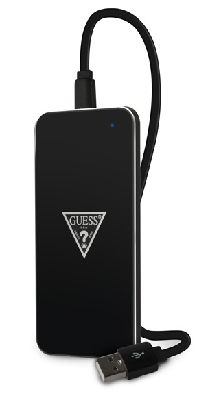 Беспроводная зарядка GUESS Wireless Glossy Black, картинка 2
