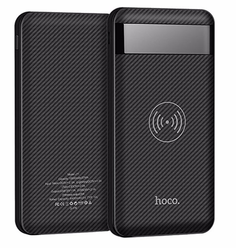 Внешний аккумулятор HOCO Wireless Power Bank J11 10.000 mAh - Black, картинка 2